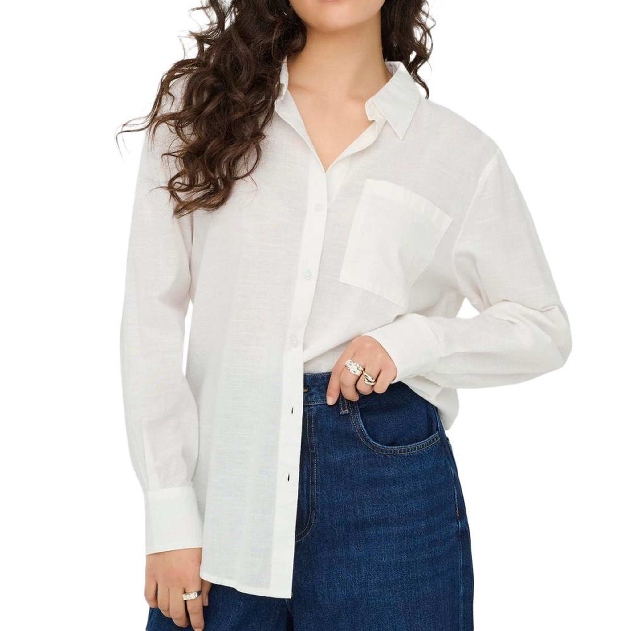 JACQUELINE DE YONG Chemise Blanche Femme JDY Kimie. Coloris disponibles : Blanc