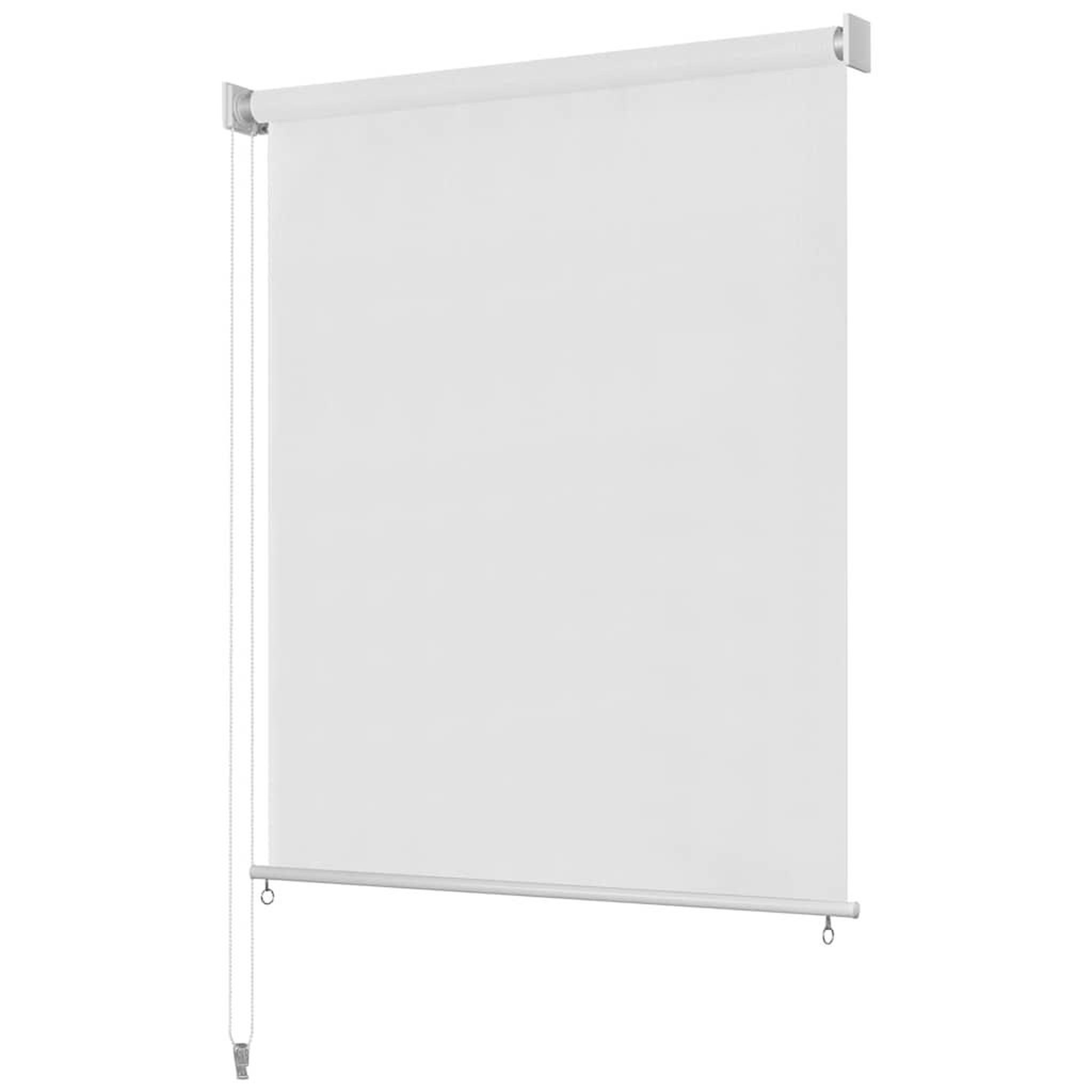 VIDAXL Store roulant d'exterieur blanc 85 (l) x 140 (h) cm hdpe