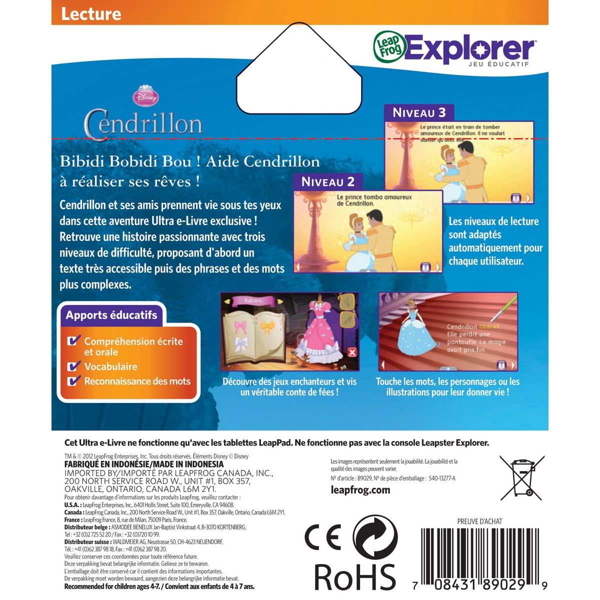 LEAPFROG Explorer jeu Ultra e-livre