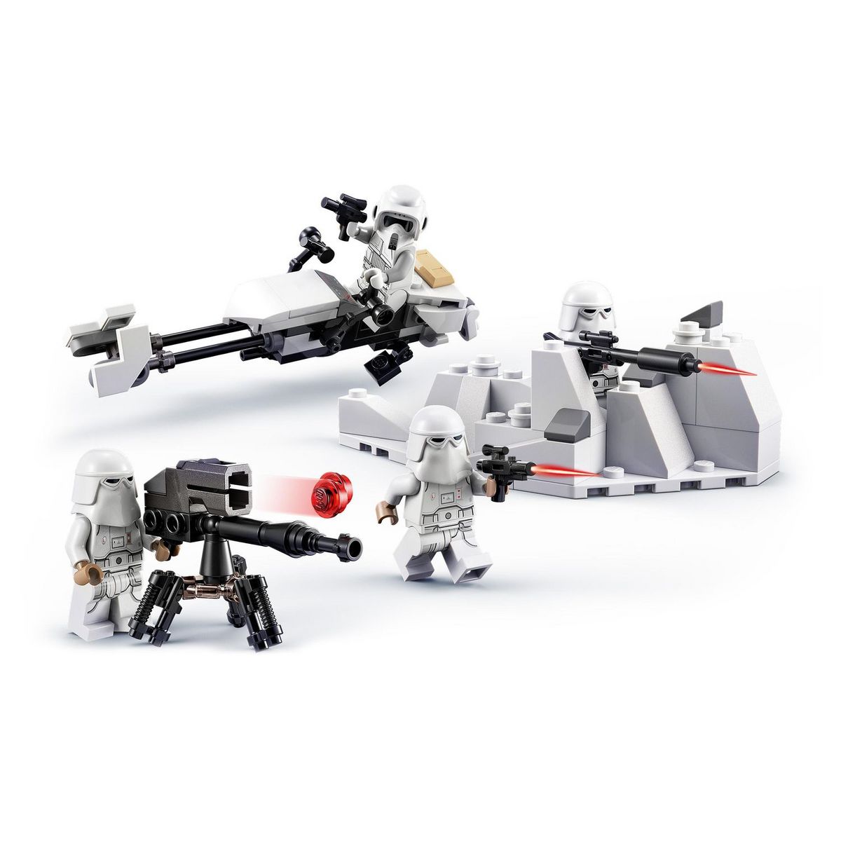 LEGO Star Wars 75320 Pack de combat Snowtrooper, Set Collector avec 4 Figurines