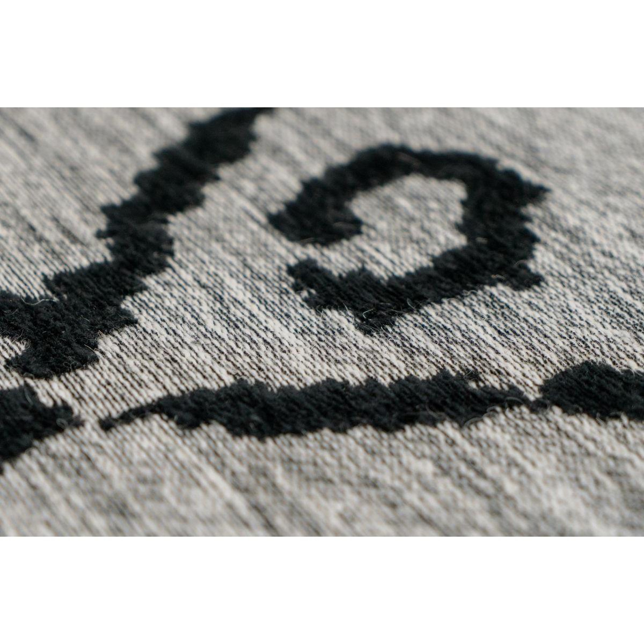 Voir la diapositive 3 : Paris Prix Tapis Jacquard Rétro  River  Gris & Noir