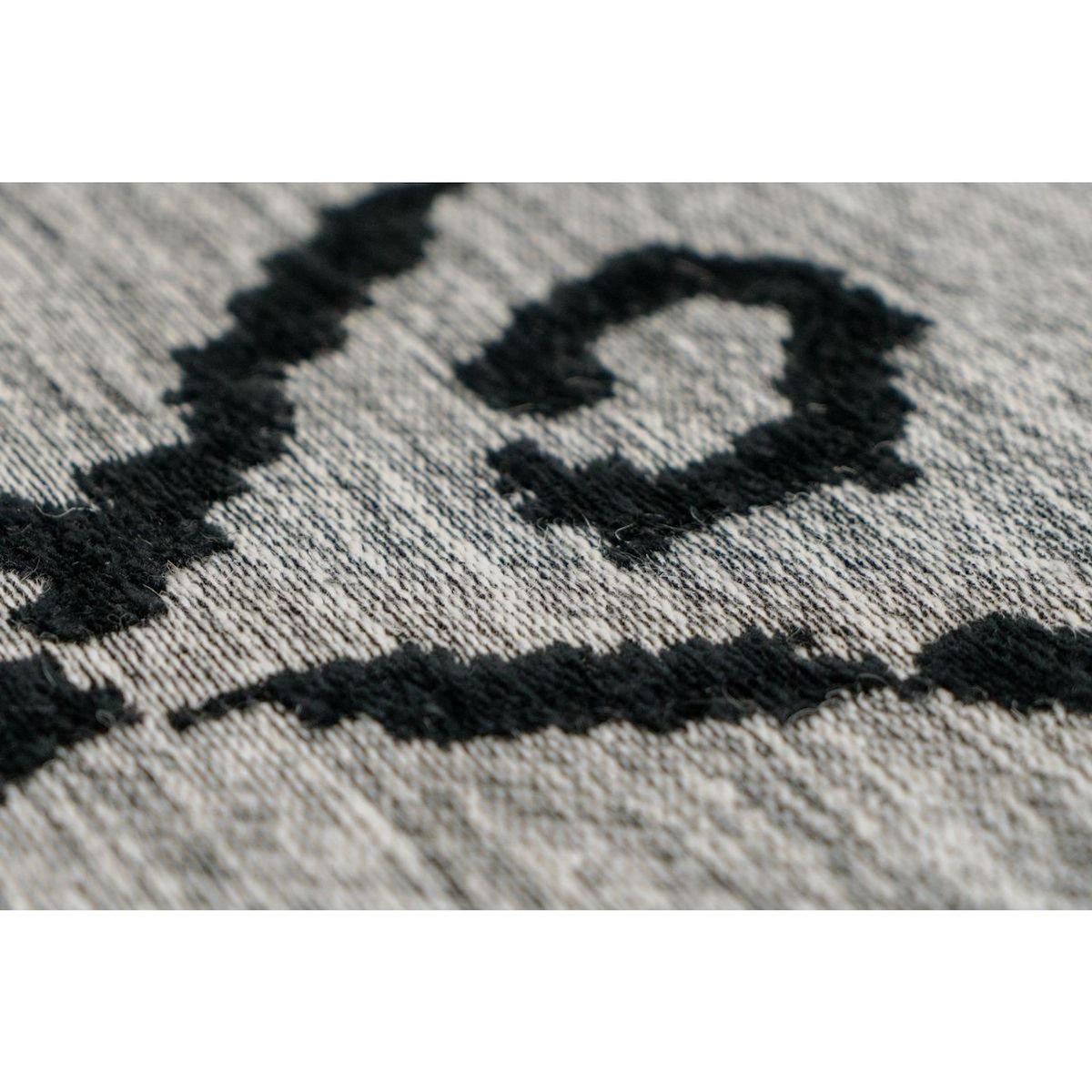 Paris Prix Tapis Jacquard Rétro  River  Gris & Noir