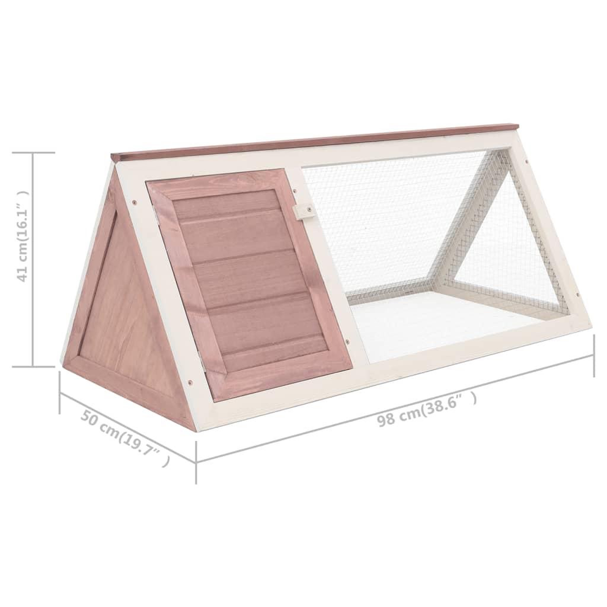 Voir la diapositive 5 : VIDAXL Clapier Marron Bois