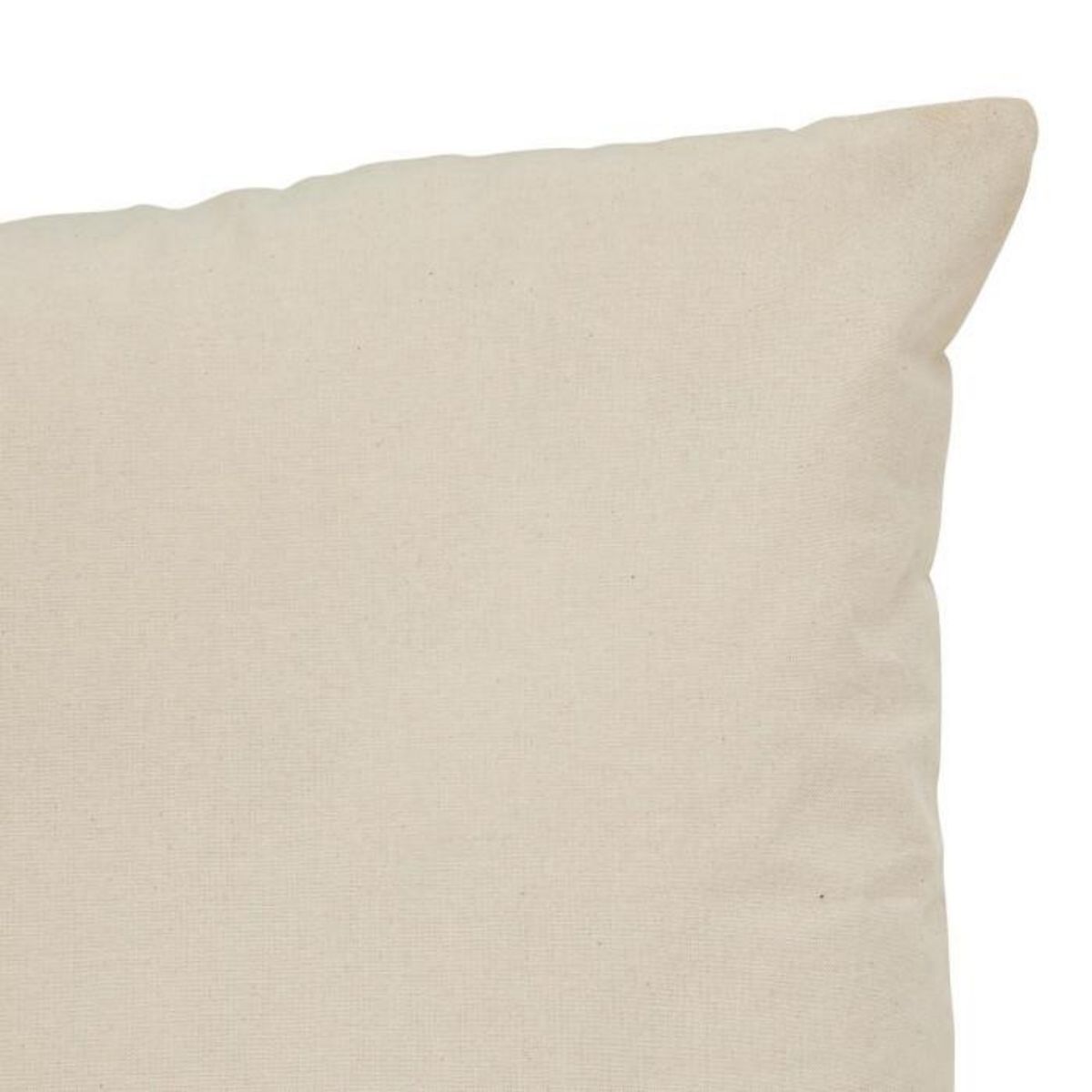 ATMOSPHERA Coussin Déco à Franges  Malakite  50x50cm Noir & Blanc