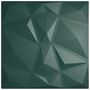 Voir la diapositive 2 : VIDAXL Panneaux muraux 48 pcs vert 50x50 cm XPS 12 m² losange