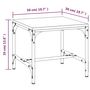 Voir la diapositive 6 : VIDAXL Table basse Chene fume 50x50x35 cm Bois d'ingenierie