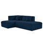 Voir la diapositive 5 : LISA DESIGN Victoire - canapé modulable d'angle gauche 4 places en velours côtelé grosses côtes