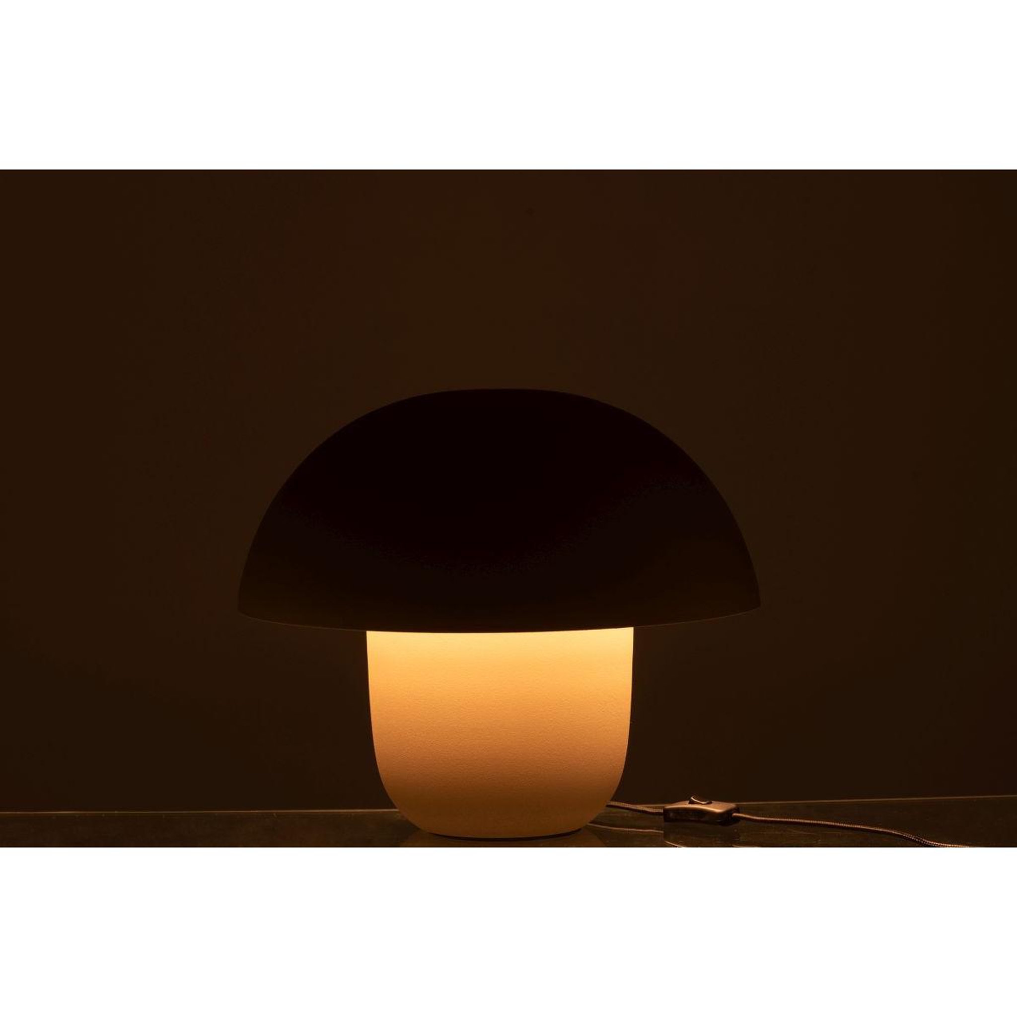 Voir la diapositive 5 : J-LINE Lampe à poser en métal  merle  35cm taupe