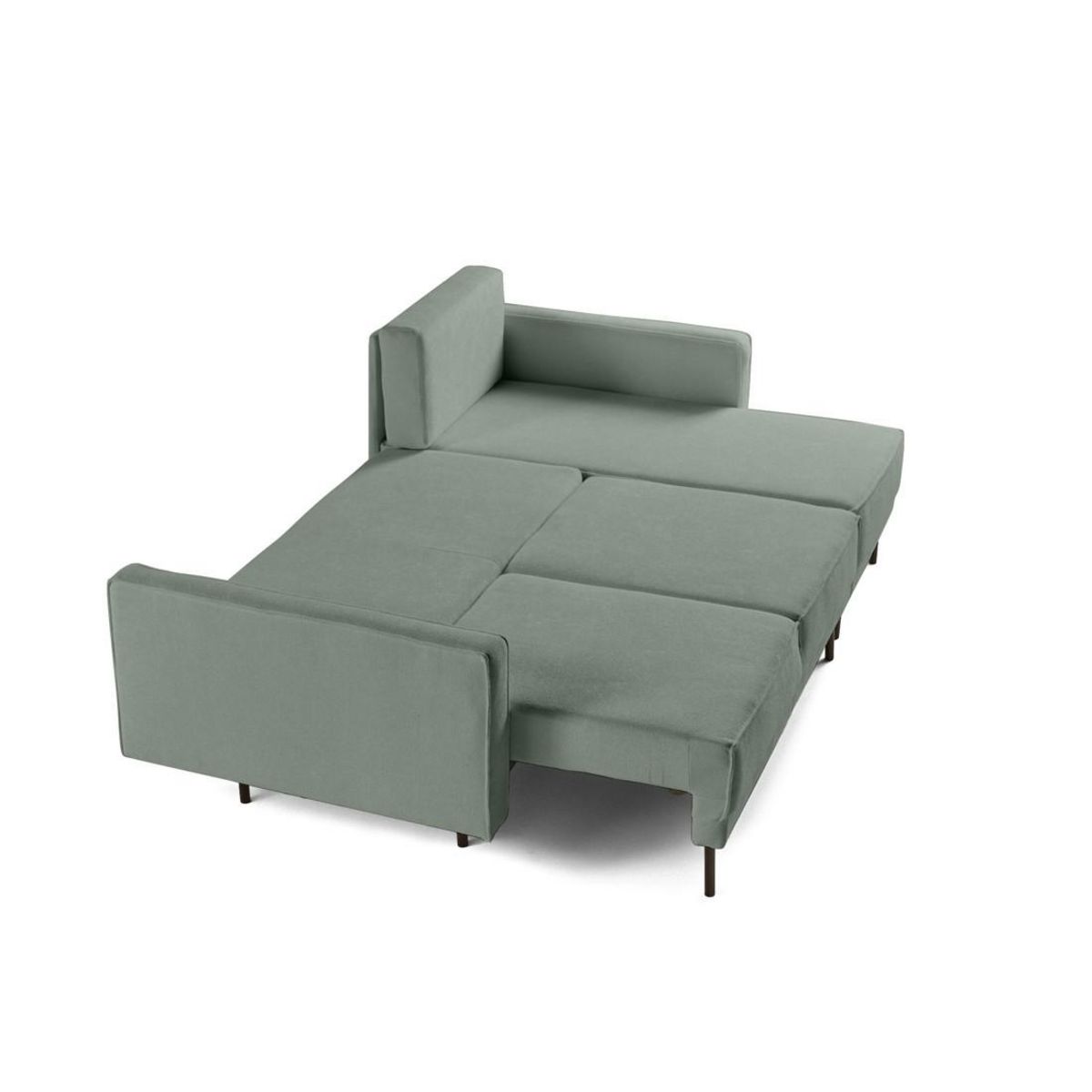 BEST MOBILIER Charlie - canapé d'angle réversible 4 places - convertible avec coffre - en tissu
