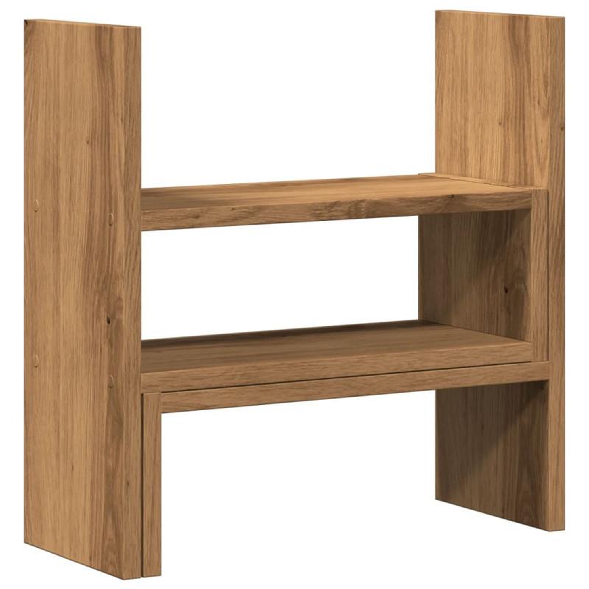 Voir la diapositive 2 : VIDAXL Organisateur de bureau réglable chêne artisanal bois ingénierie