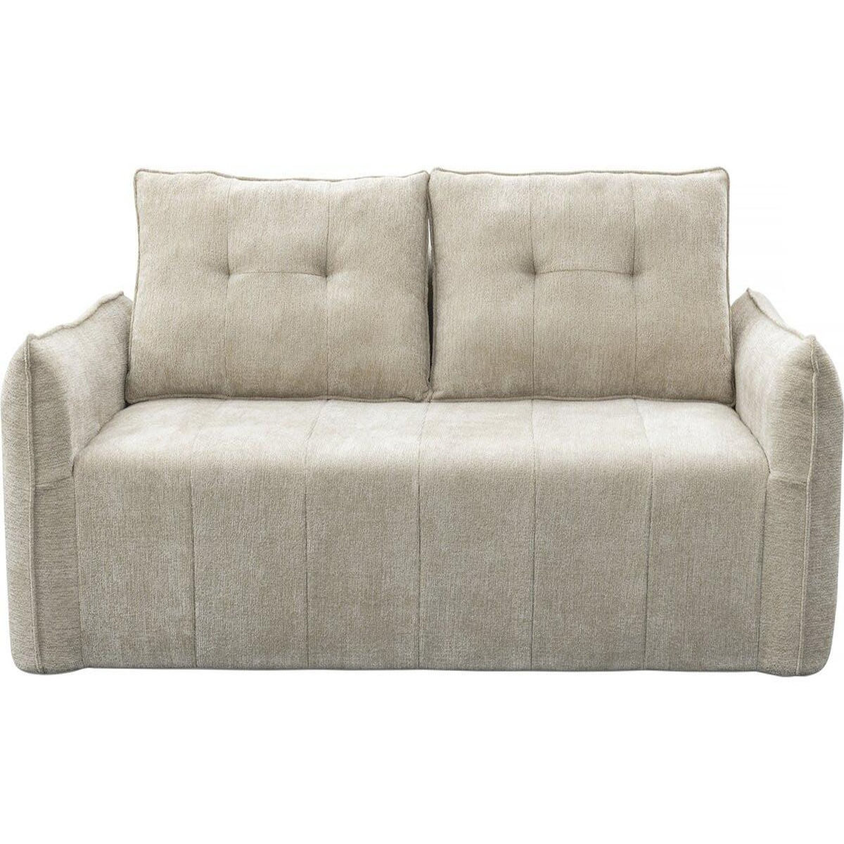 Habitat et Jardin Canapé droit en tissu texturé  Silvano  - 3 places - Beige