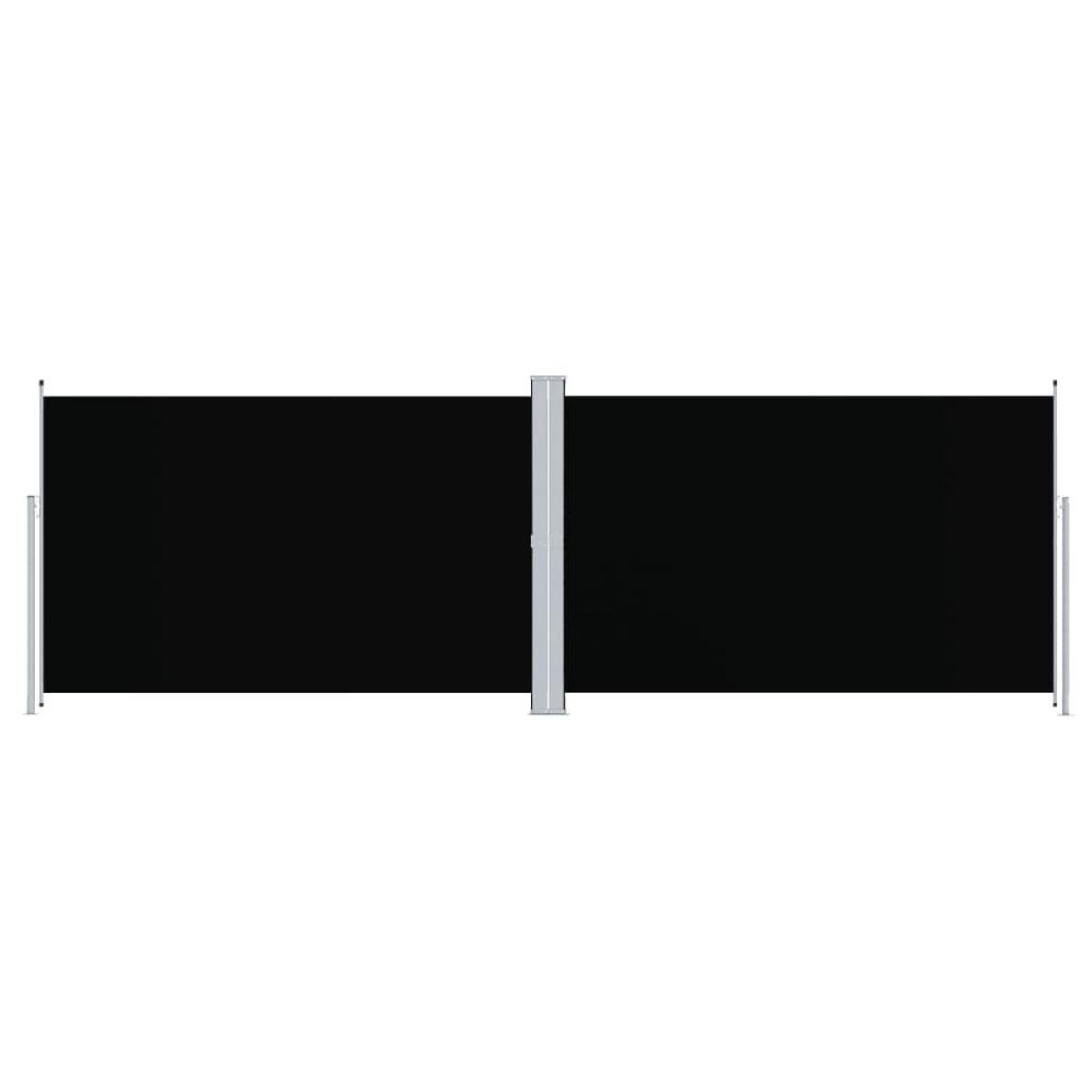 VIDAXL Auvent lateral retractable Noir 200x600 cm