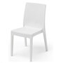 ARETA Lot de 4 chaises et de 2 fauteuils de jardin - Blanc - URANO