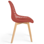 Voir la diapositive 5 : ID MARKET Lot de 4 chaises MANDY mix color noir, terracotta x2 et beige