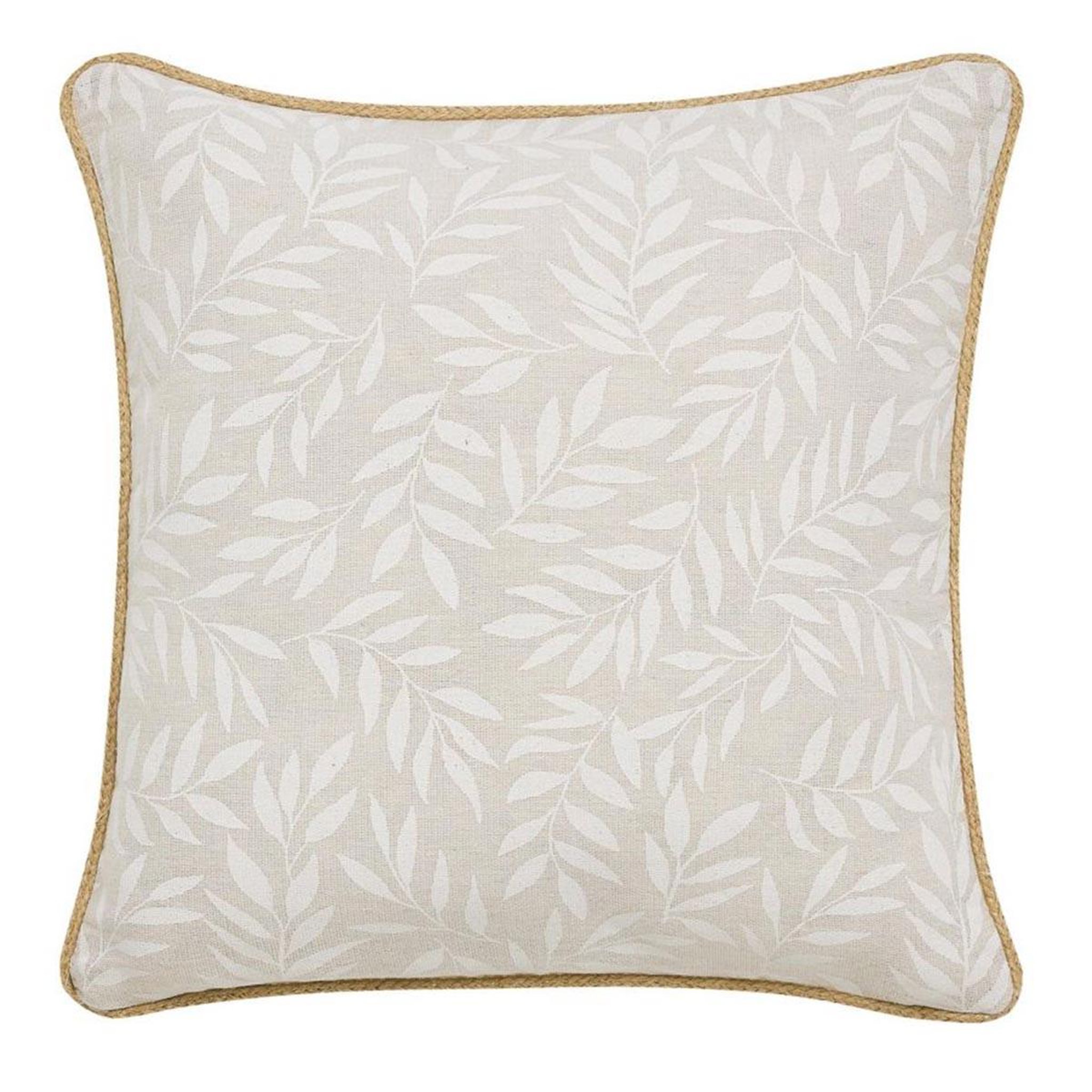 Douceur d'Intérieur Coussin déco imprimé  naya  45x45cm naturel