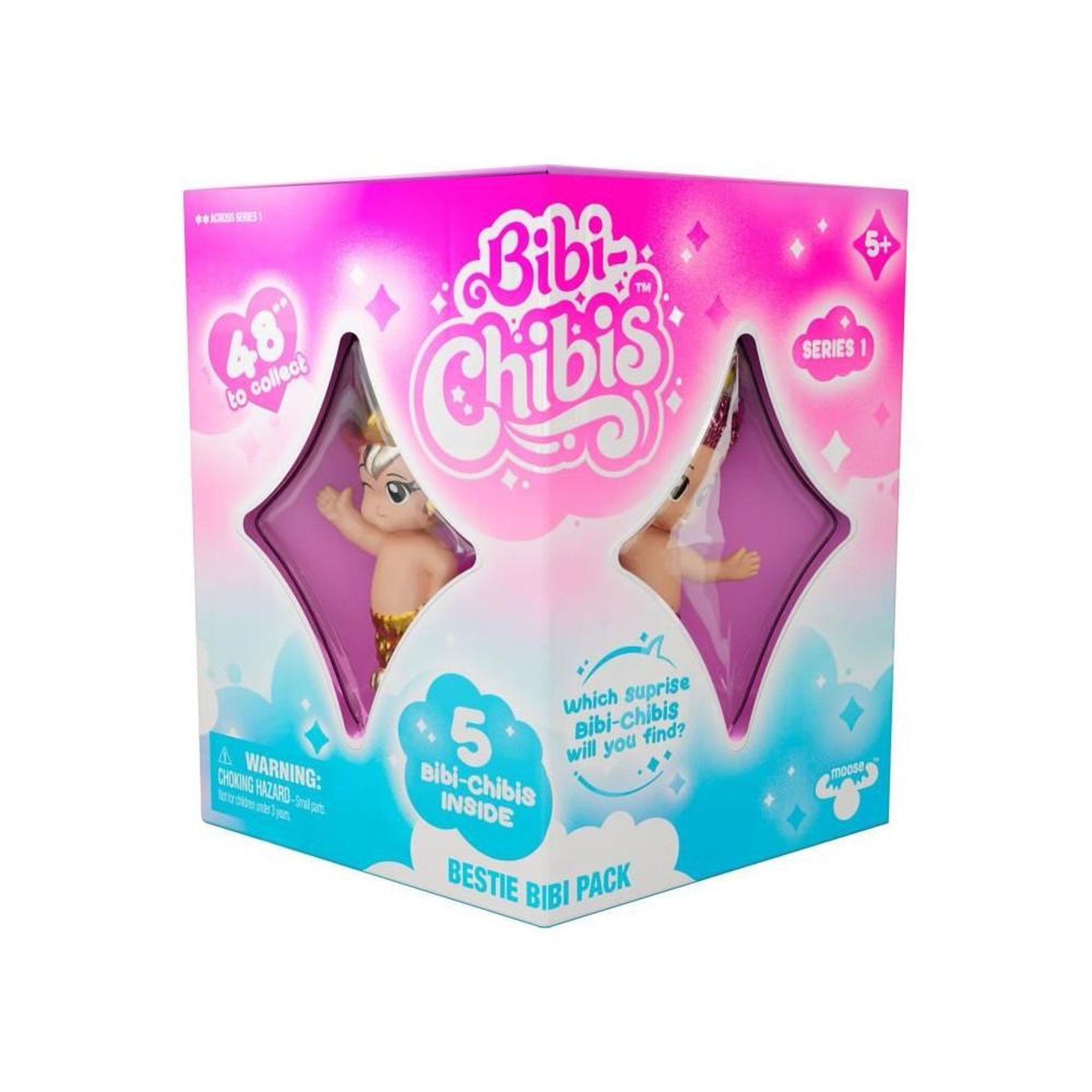Voir la diapositive 3 : BANDAI Mini-figurines bébé a collectionner - BANDAI - BIBI CHIBIS - Pack de 5 - Modele Aléatoire - 5 Figurines Chibi Dont 3 Mysteres