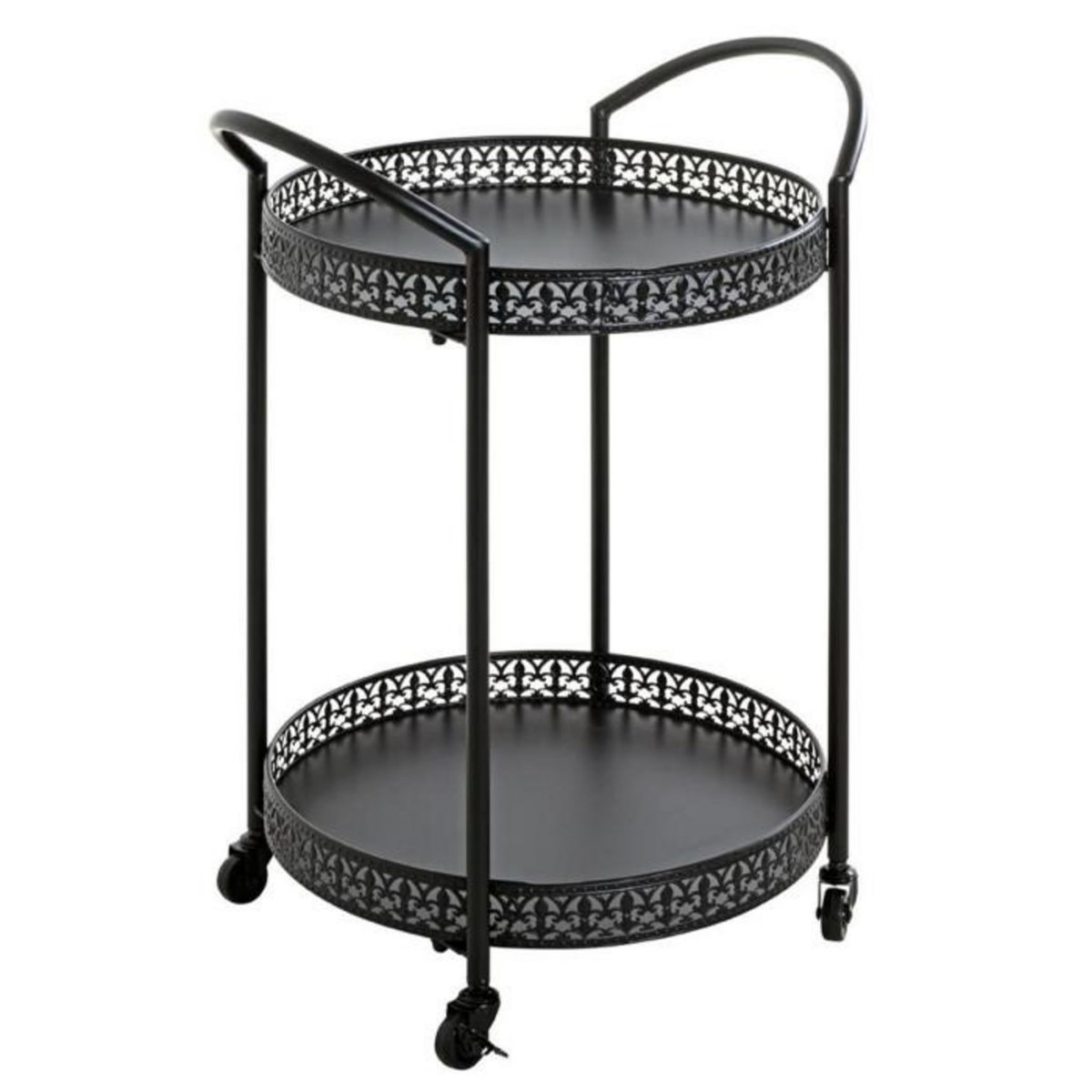 Paris Prix Desserte de Cuisine Design  Loniba  71cm Noir