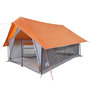 Voir la diapositive 3 : VIDAXL Tente de camping 5 personnes gris et orange impermeable