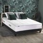 Voir la diapositive 2 : IDLITERIE Ensemble matelas 28 BELLAGIO 2 + sommier déco 13 lattes 160 x 200