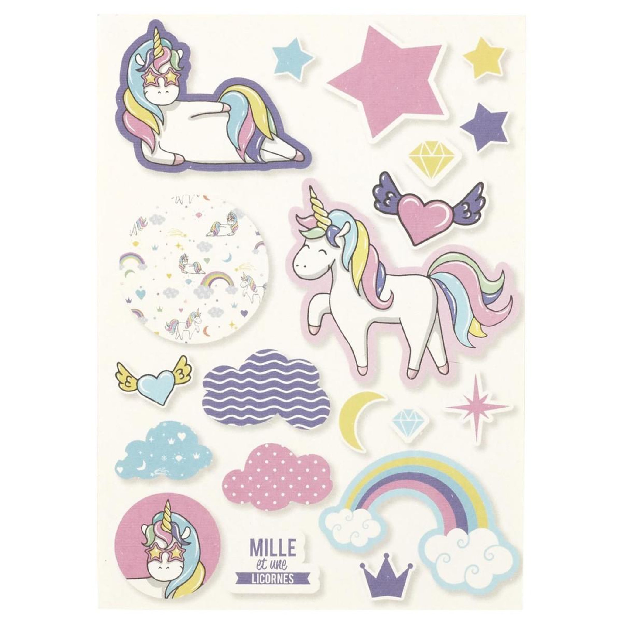 Voir la diapositive 2 : Jeux 2 momes Organisateur de bureau  licorne  29cm violet