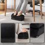 Voir la diapositive 5 : HOMCOM Repose-pied sous le bureau - repose pied bureau antidérapant - mousse souple velours noir