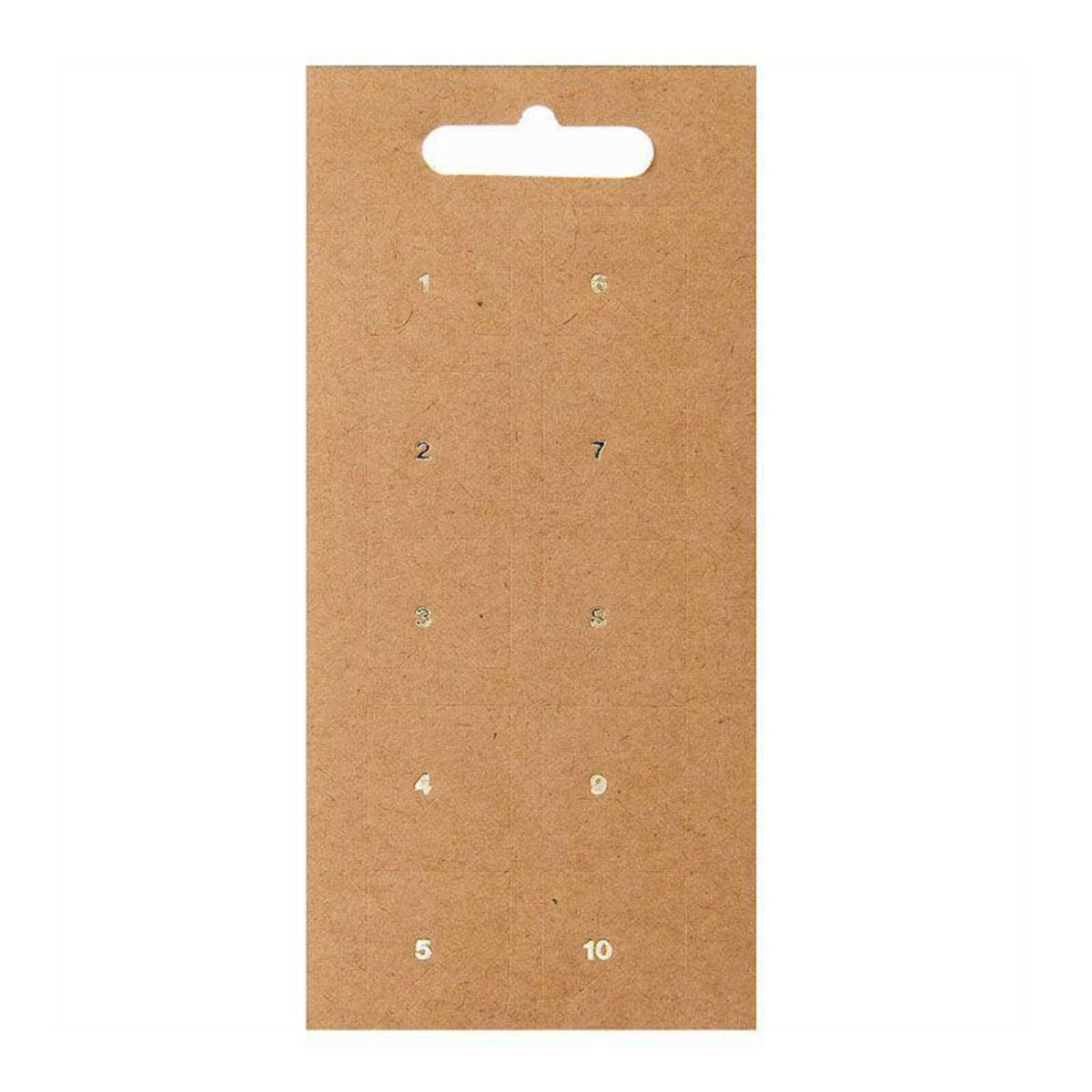 RICO DESIGN 10 feuilles d'autocollants registre papier kraft