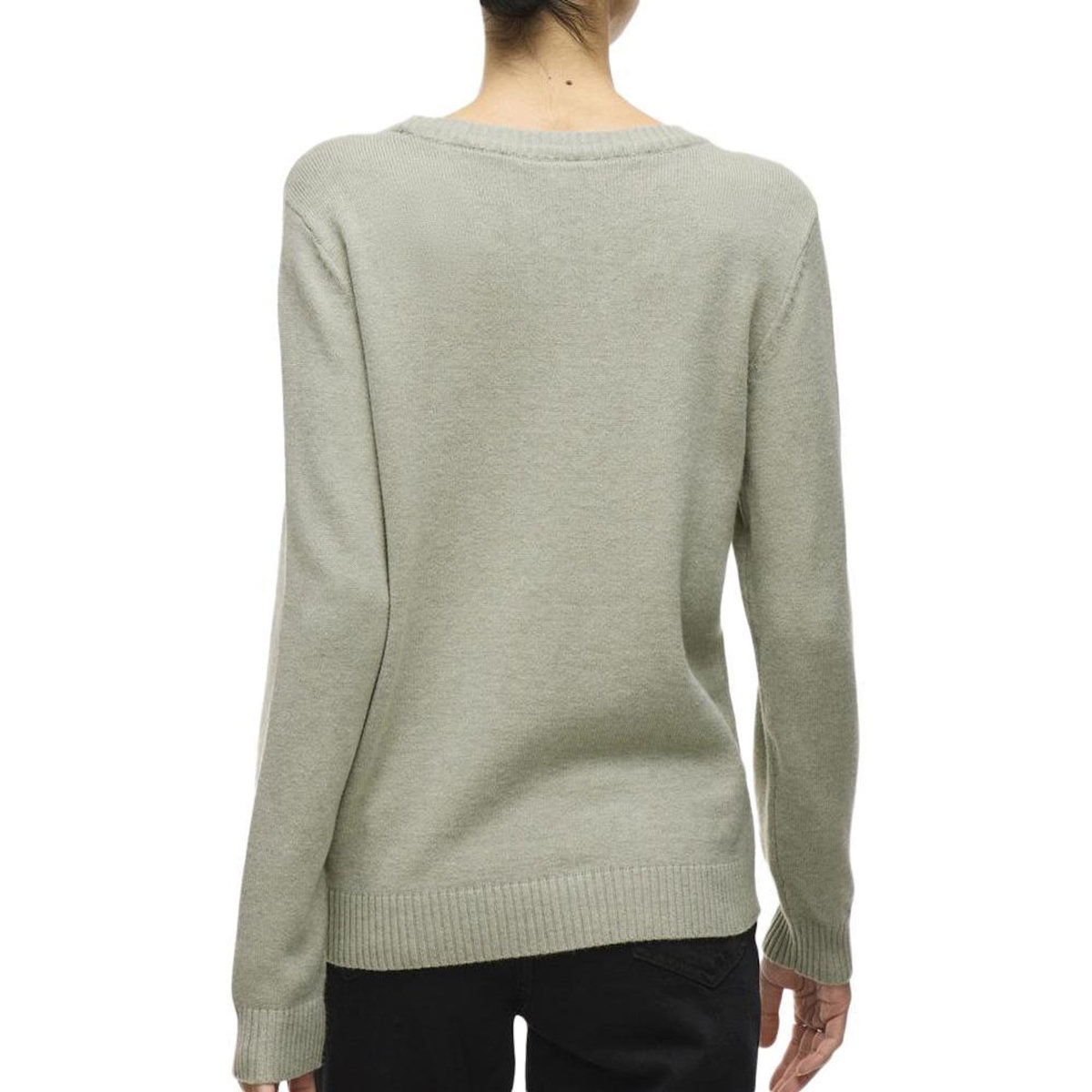 Vila Pull Vert Pale Femme Vila Viril