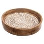 Voir la diapositive 3 : Paris Prix Lot de 2 Plateaux en Bois  Ritual  35cm Naturel