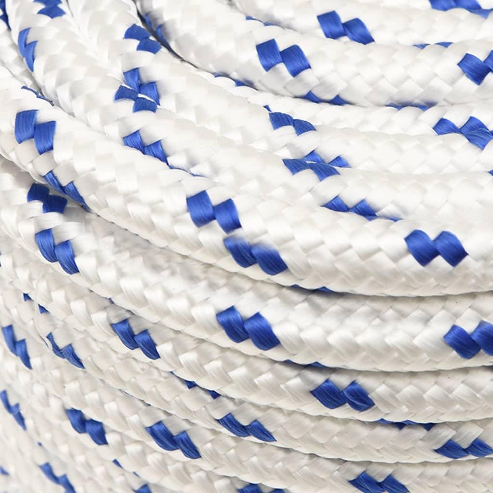 Voir la diapositive 4 : VIDAXL Corde de bateau Blanc 14 mm 100 m Polypropylene