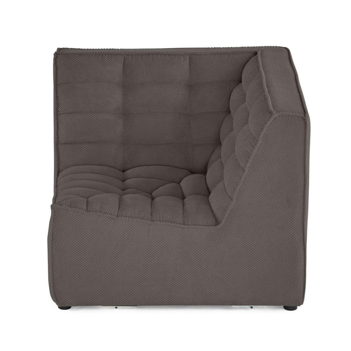 LISA DESIGN Ellie - module d'angle en velours texturé