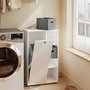 Voir la diapositive 5 : SOBUY Armoire de rangement haute Blanc 50x30x85cm BZR218-W
