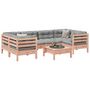 Voir la diapositive 1 : VIDAXL Salon de jardin 7 pcs et coussins bois massif sapin de douglas