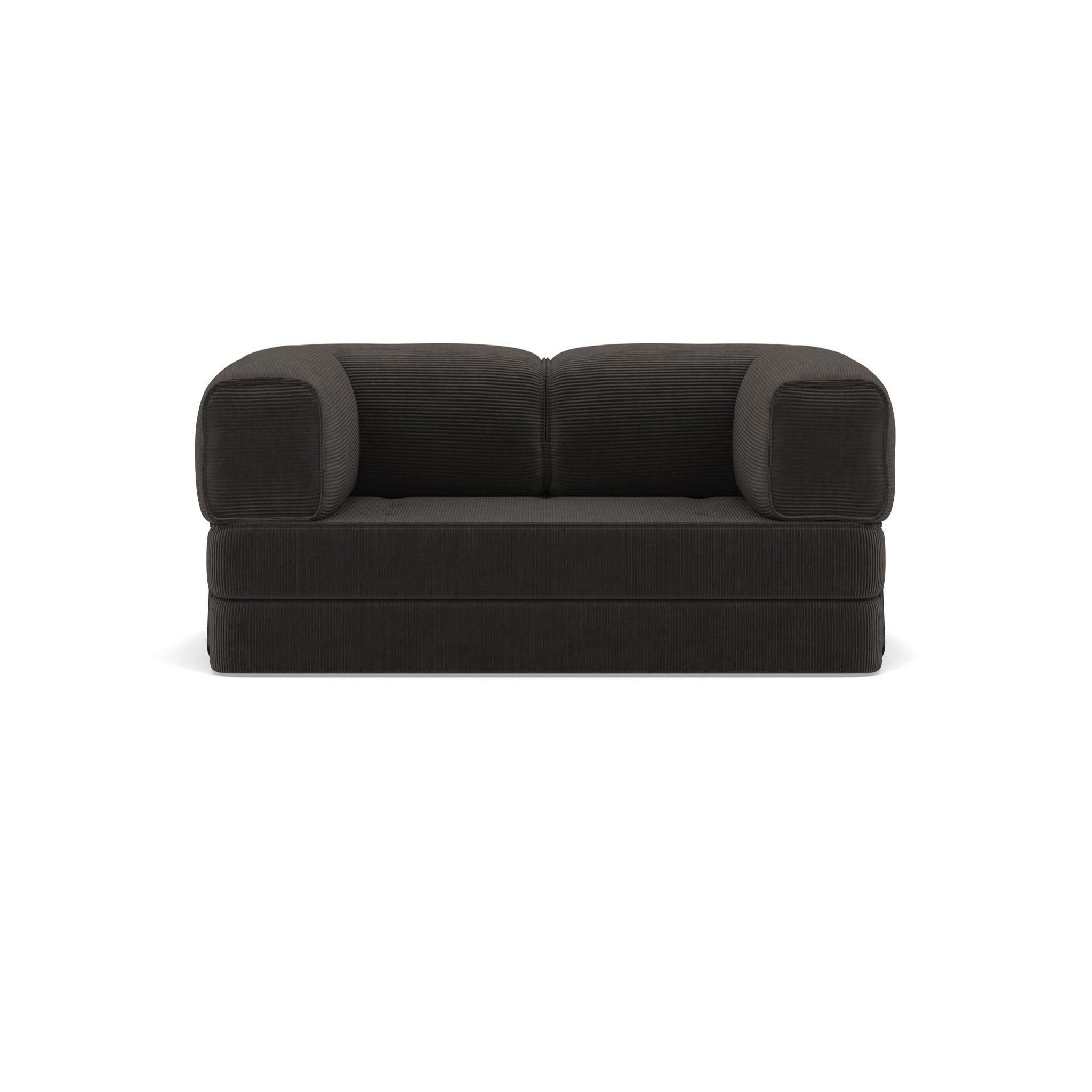 Voir la diapositive 1 : BEST MOBILIER Poppy - canapé 3 places convertible en velours côtelé