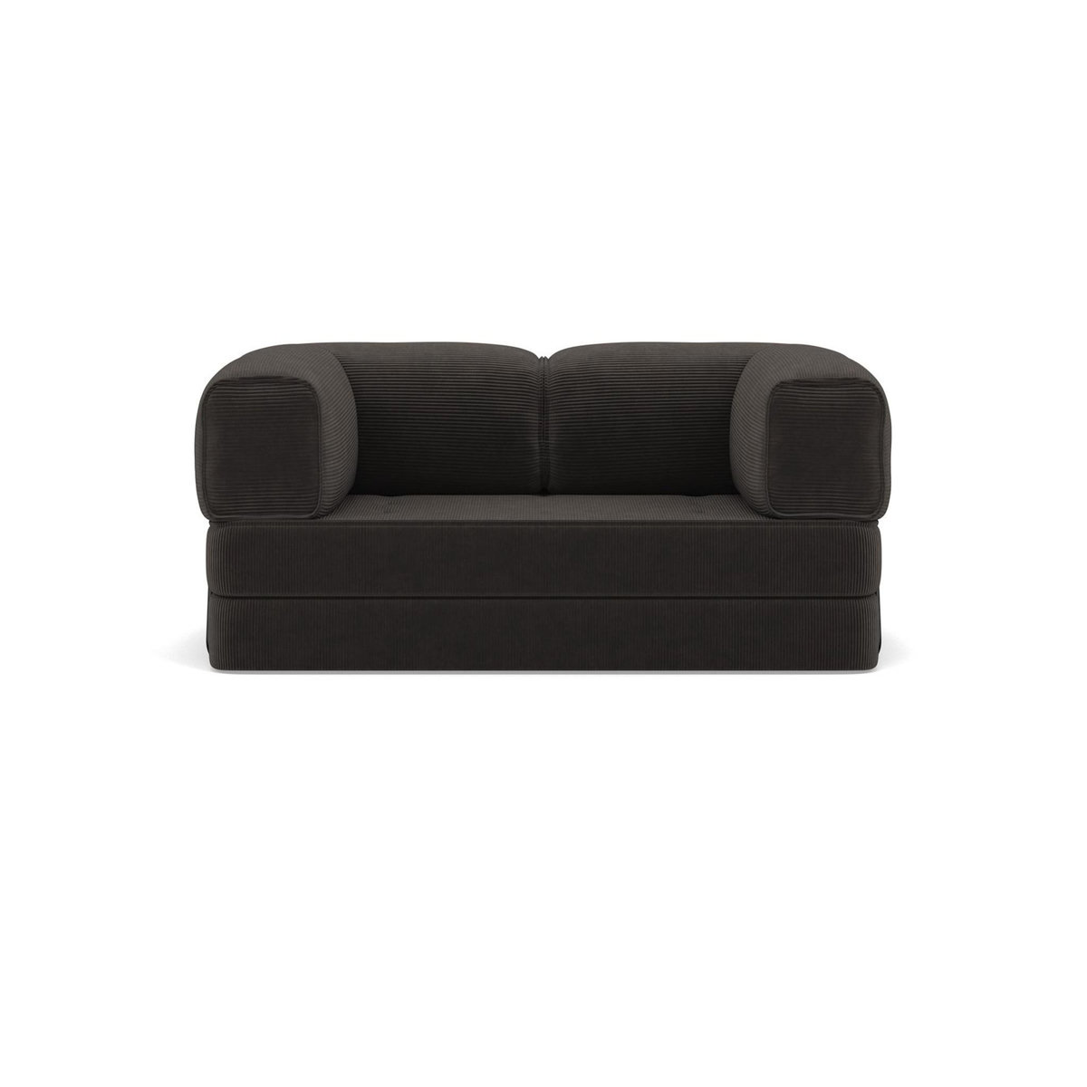 LISA DESIGN Poppy - canapé 3 places convertible en velours côtelé