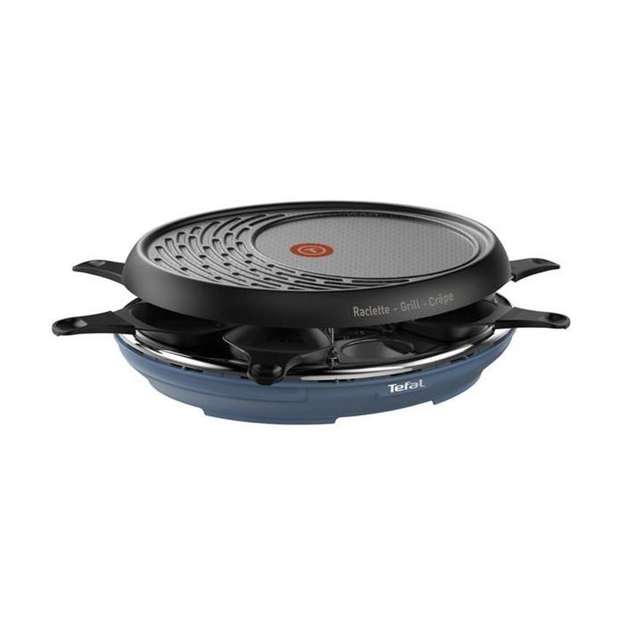 TEFAL Appareil à raclette 8 personnes 1050w + gril + crêpière - RE310401