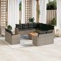 Voir la diapositive 1 : VIDAXL Salon de jardin avec coussins 12 pcs gris resine tressee