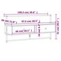 Voir la diapositive 6 : VIDAXL Meuble TV mural chene fume 100,5x30x51 cm bois d'ingenierie