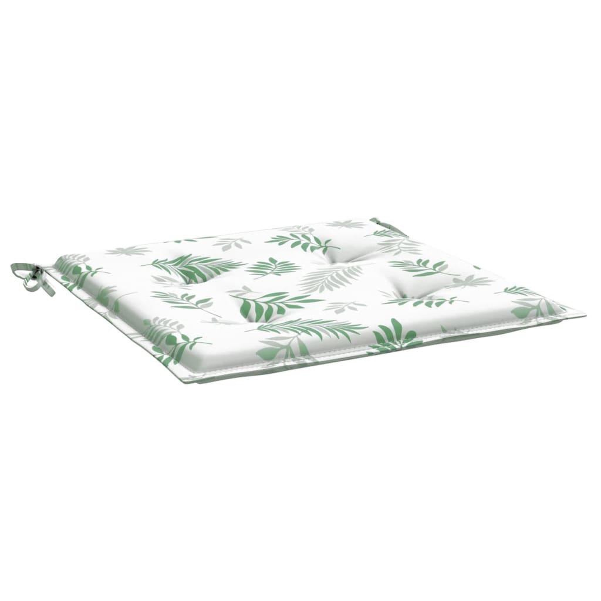 Voir la diapositive 5 : VIDAXL Coussins de chaise lot de 2 motif de feuilles 50x50x3 cm tissu
