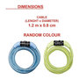 Voir la diapositive 3 : Master lock Cable Antivol Vélo [1,2 m Câble] [Combinaison] [Extérieur] [Couleur Aléatoire] 8143EURDPROCOL
