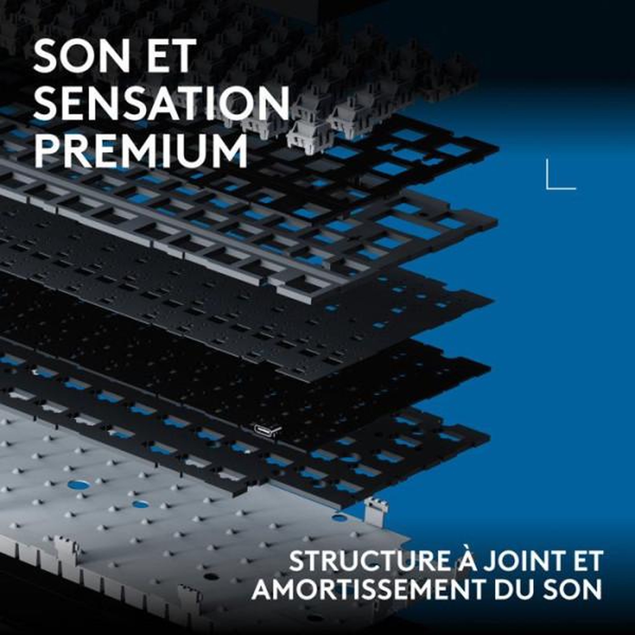Voir la diapositive 6 : Logitech Clavier gamer sans fil G316 X 75 Noir