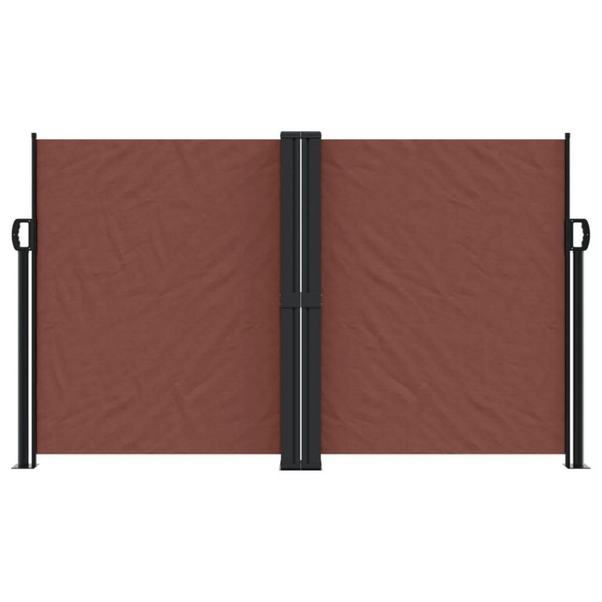 VIDAXL Auvent lateral retractable marron 140x600 cm