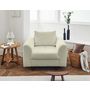 Voir la diapositive 6 : LISA DESIGN Rune - fauteuil - en tissu bouclette