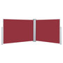 Voir la diapositive 1 : VIDAXL Auvent lateral retractable Rouge 100 x 1000 cm