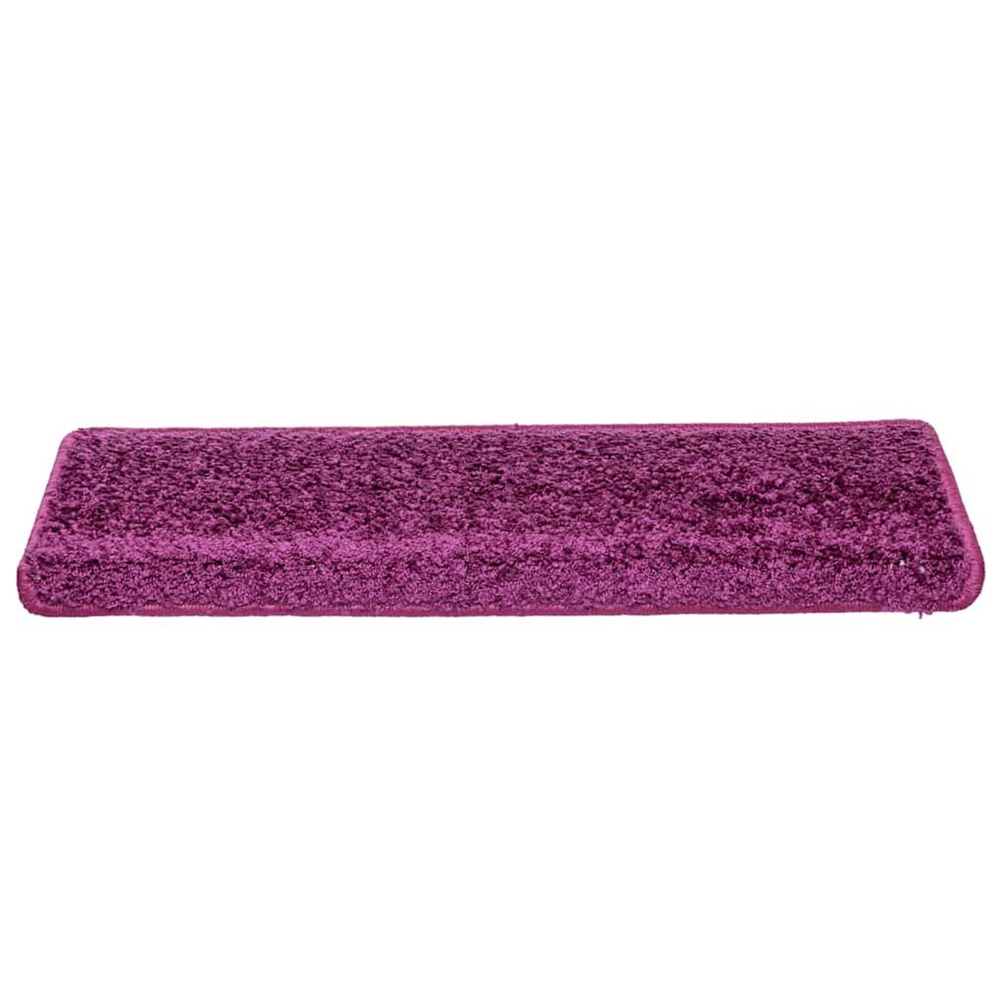 Voir la diapositive 3 : VIDAXL Tapis d'escalier 30 pcs 65x21x4 cm Violet