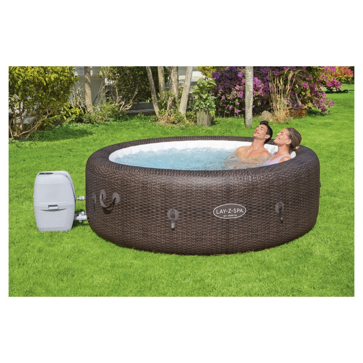 BESTWAY Spa gonflable rond - 5/7 places - Diam 2,16 x 0,71 m - LAY-Z-SPA ST MORITZ