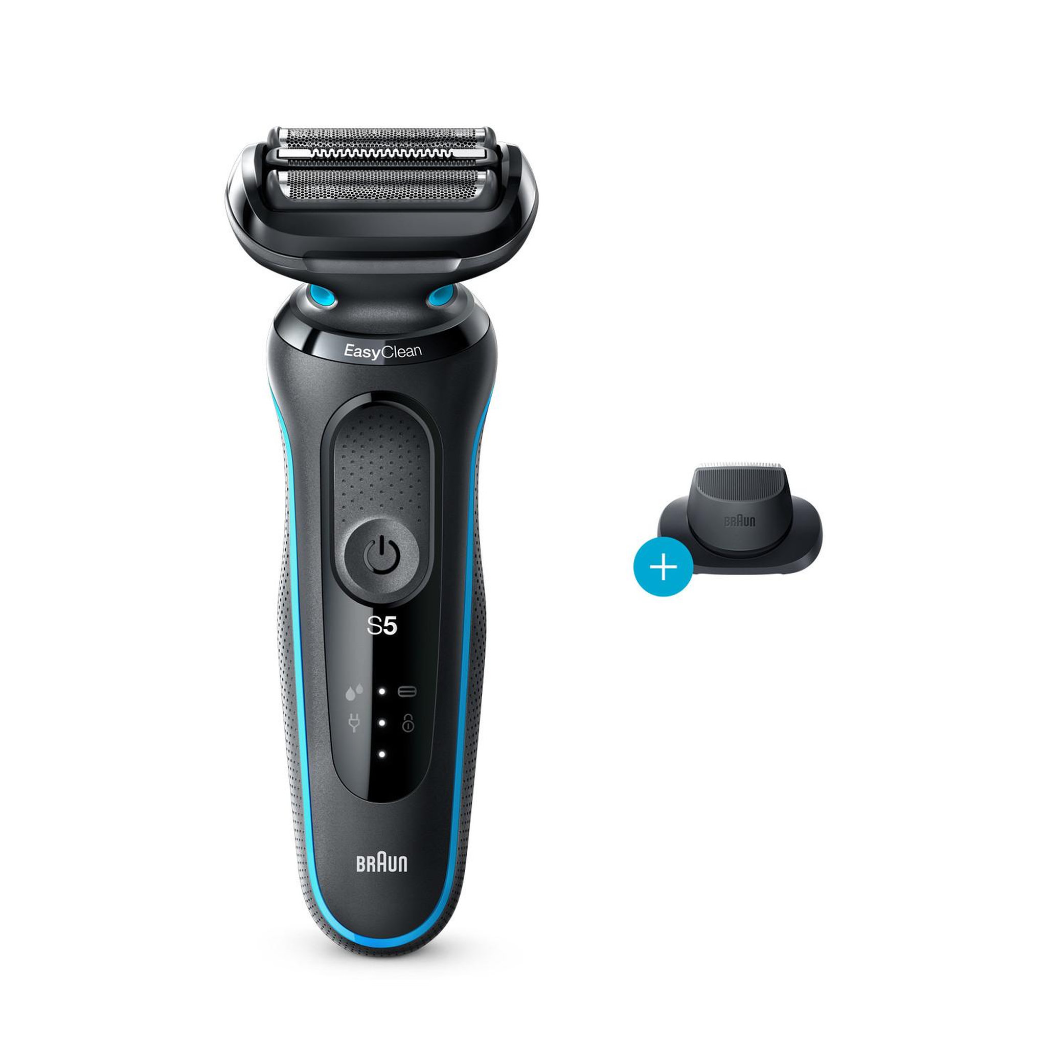 Voir la diapositive 2 : BRAUN Braun Series 5 50-M1200S rasoir pour homme Rasoir à grille Tondeuse Noir, Bleu
