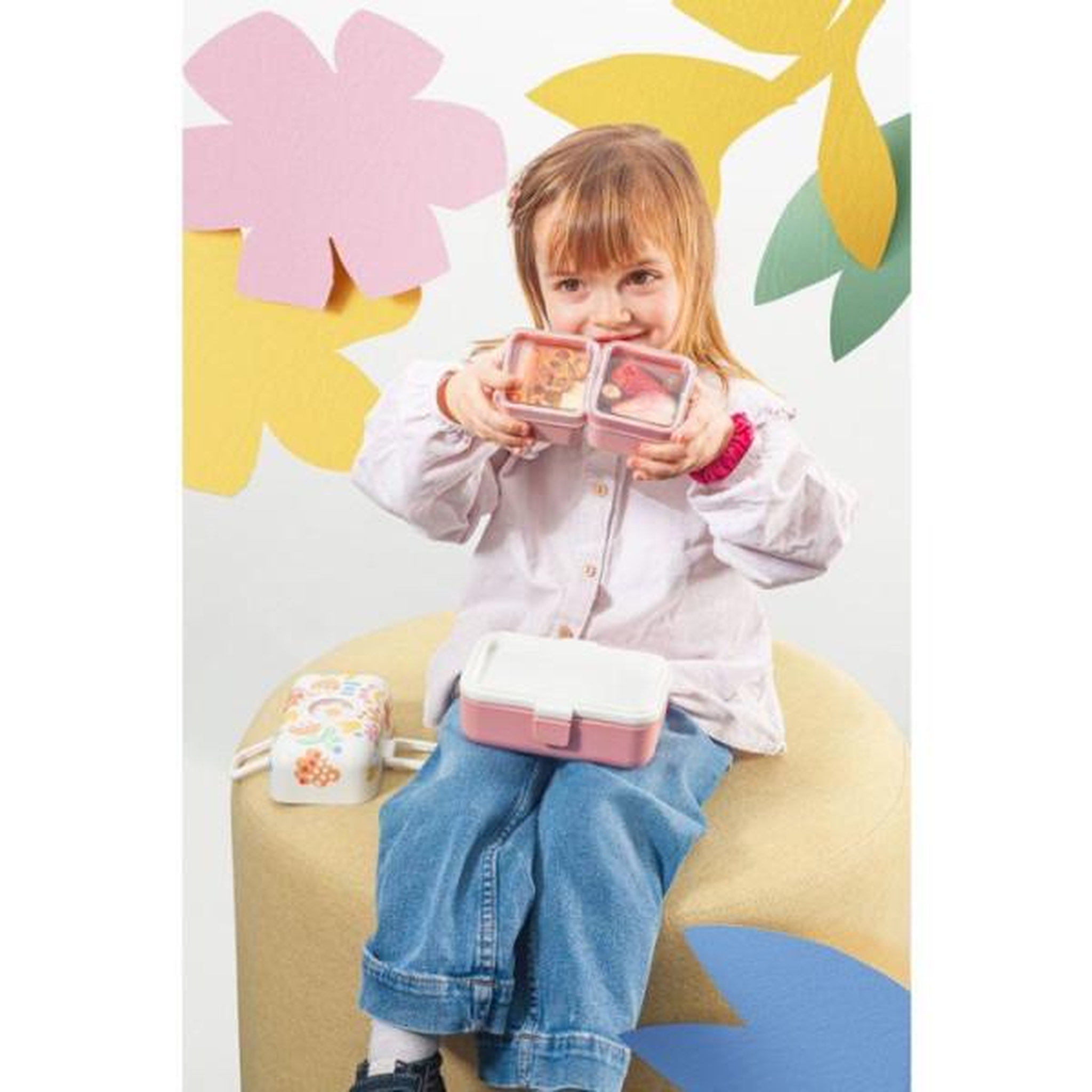 Voir la diapositive 5 : monbento Lunch Box Enfant - MONBENTO - 3 Compartiments - Sans BPA - MB Tresor Papercut