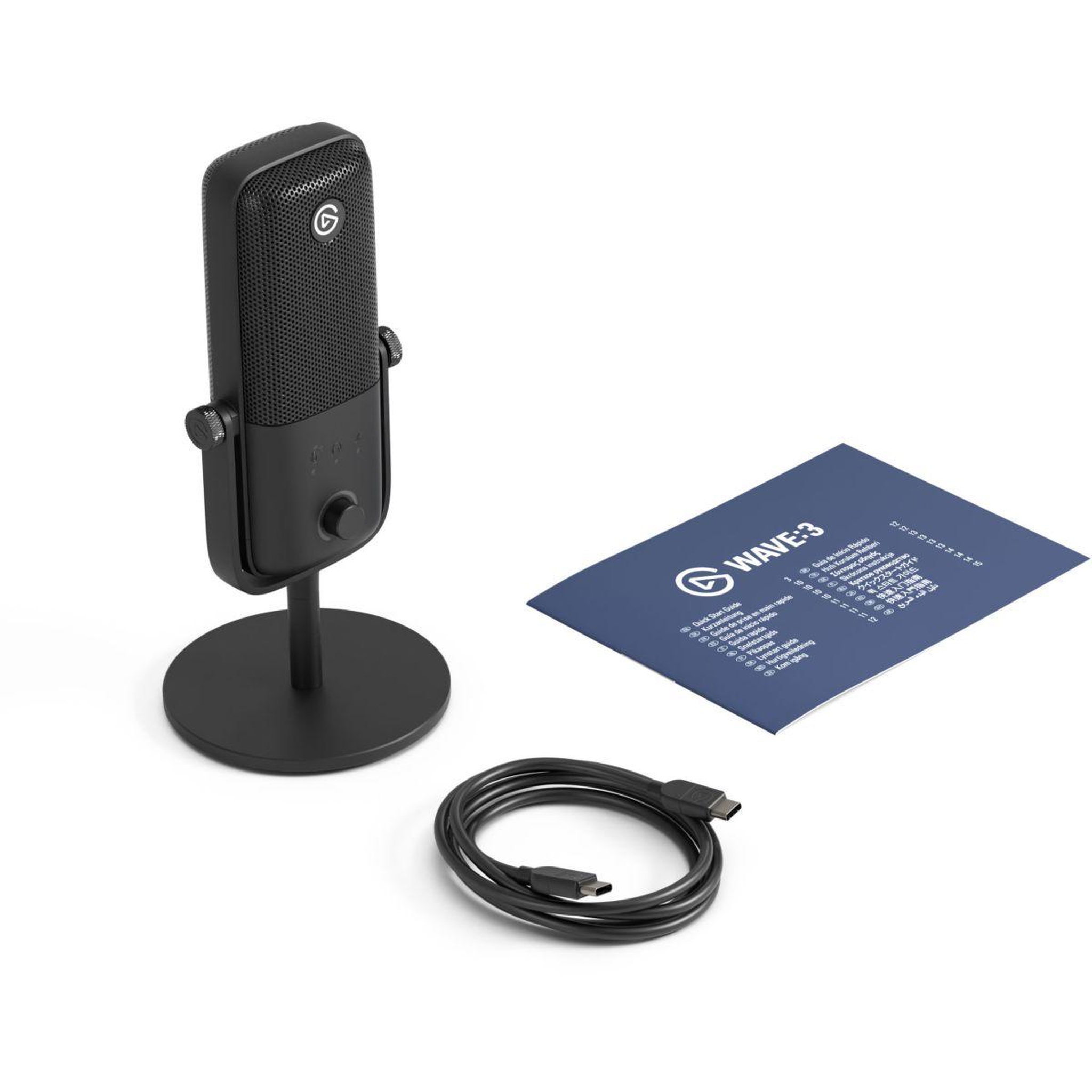 Voir la diapositive 2 : ELGATO GAMING Micro Gamer Wave 3 MK.2 - USB Audio Microphone