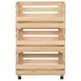 Voir la diapositive 3 : VIDAXL Chariot a legumes 37x30x80 cm Bois de pin solide