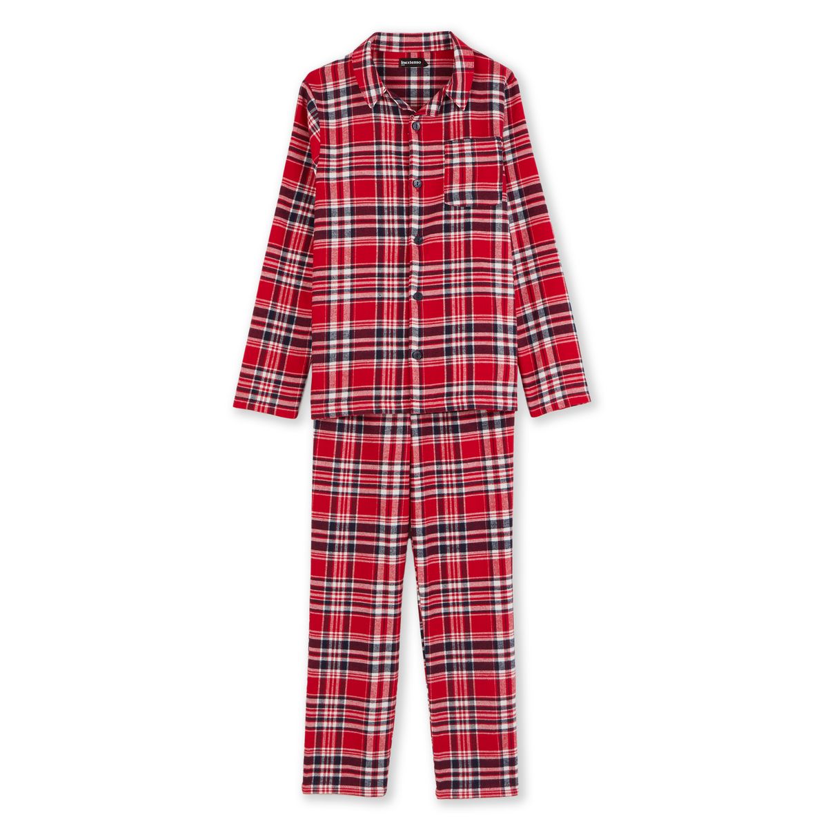 INEXTENSO Pyjama de noël flanelle rouge garçon 